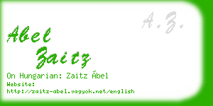 abel zaitz business card